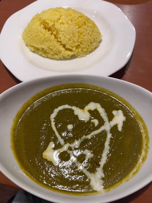 スピニッチ（ほうれん草）カレー 激辛