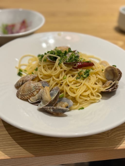 オイスターバーのボンゴレ