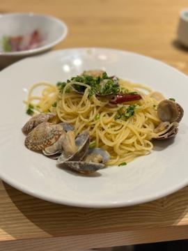 オイスターバーのボンゴレ