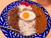 スパイスポーク＆スパイスキーマのあいがけ ３辛