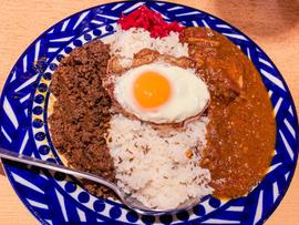 スパイスポーク&スパイスキーマのあいがけ 3辛
