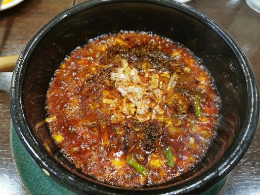 スペシャル麻婆豆腐(ホルモン＆牡蠣全部入り） カラマシ、シビマシ