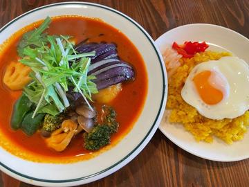 ポーク野菜  卵トッピング 30辛