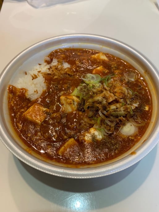 豆腐麻辣飯  激辛 辛増しにて激辛に変更