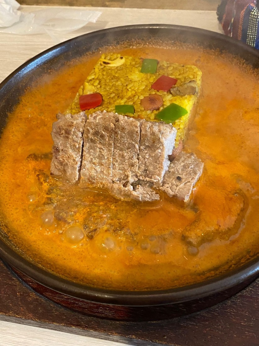 ドライカレー8辛＋豚肩ロース肉トッピング 8辛