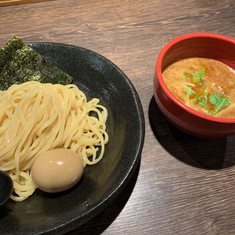 味玉辛つけ麺 3辛
