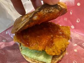 クレイジーホットチキンフィレバーガー