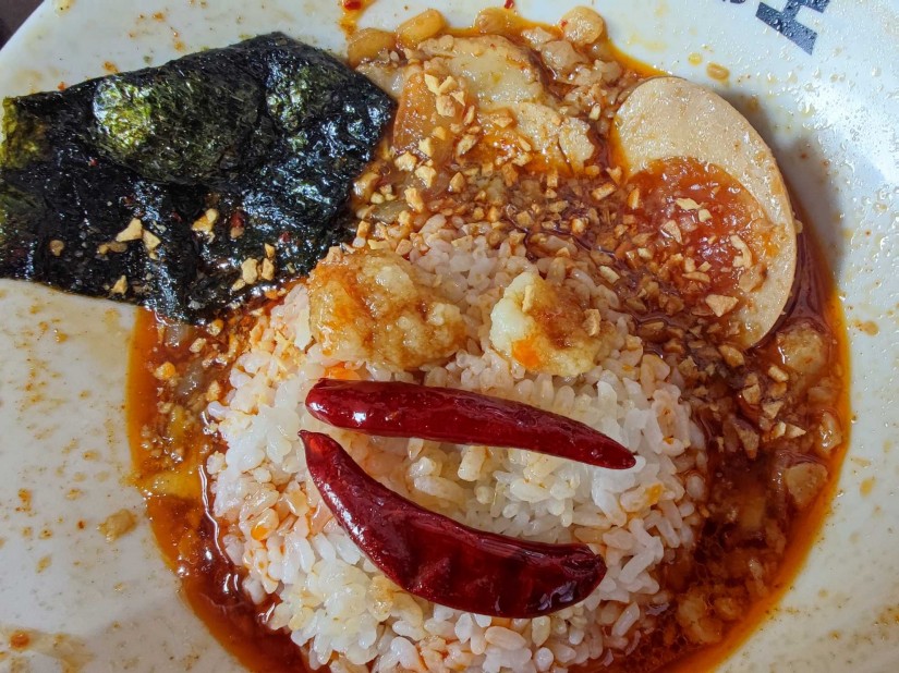 帝王ラーメン豪華盛り脂多め脂トッピング 10辛