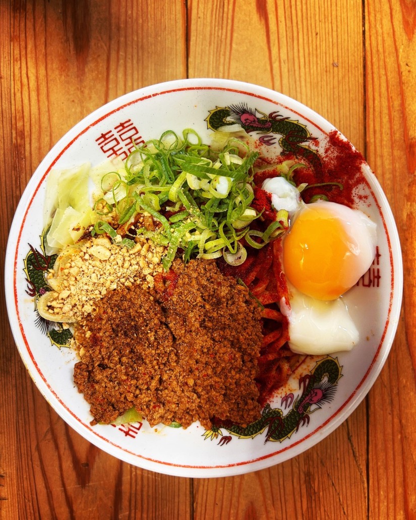 汁なし坦々麺  辛しびれ増し