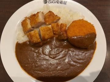 ポークカレー20辛（パリパリチキン、クリームコロッケトッピング）