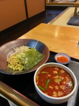 牛モツの旨辛つけ麺