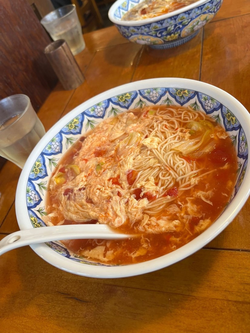 トマ玉ラーメン 辛1