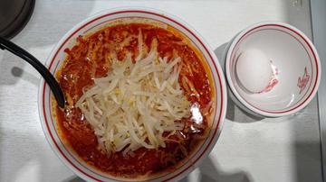 北極ラーメン野菜増し9辛✖3+生卵 9辛✕3倍