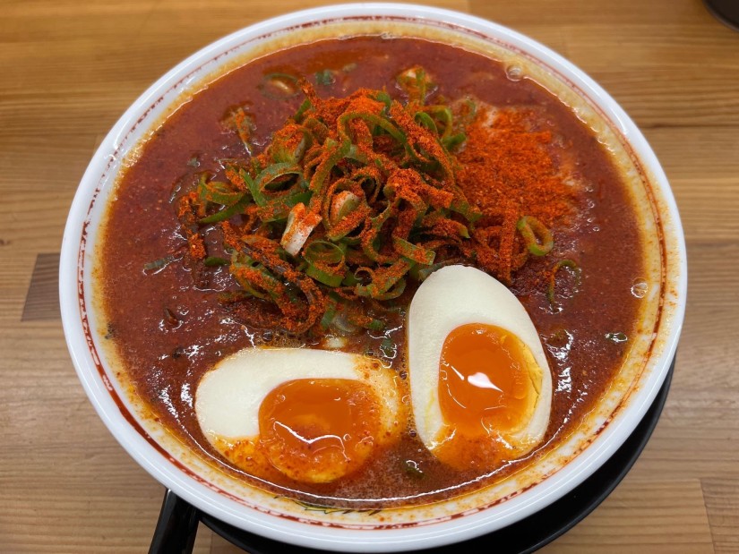 久留米とんこつ激辛らーめん 10辛 3.48KM - 北陸ラーメン 虎龍 小松