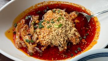 元祖汁無し坦々麻辣刀削麺 中辛