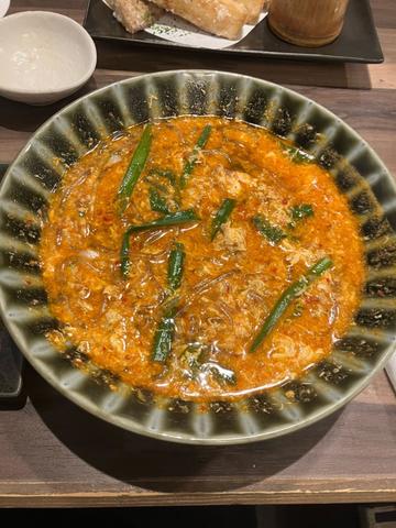 楽蔵の春雨辛麺