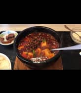 石鍋マーボー豆腐定食 激辛