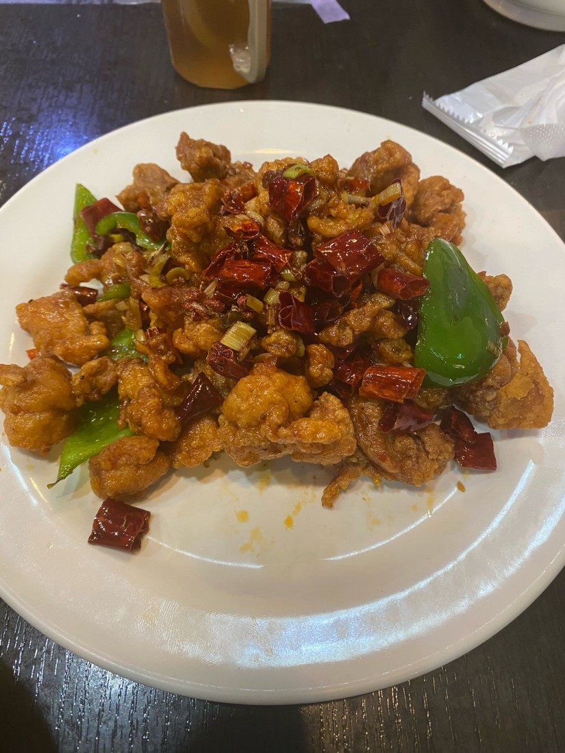 鶏肉のピリ辛炒め