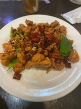 鶏肉のピリ辛炒め