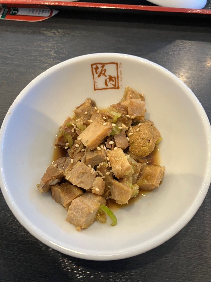 わさび醤油焼豚皿