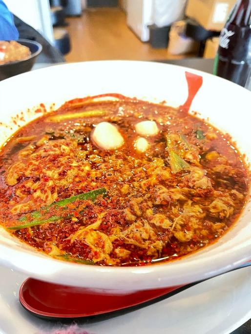 辛麺・ちぢれ卵麺・ニンニク追加 20辛