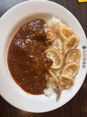 ビーフカレーイカ、納豆トッピング 20辛