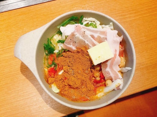 スパイシー豚カレーチーズもんじゃ