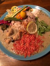 桜えびとぼんじりカレー