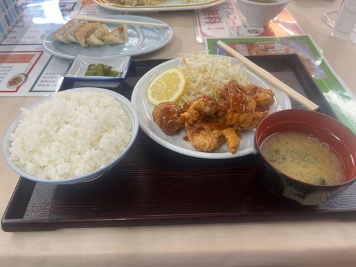 辛唐揚げ定食