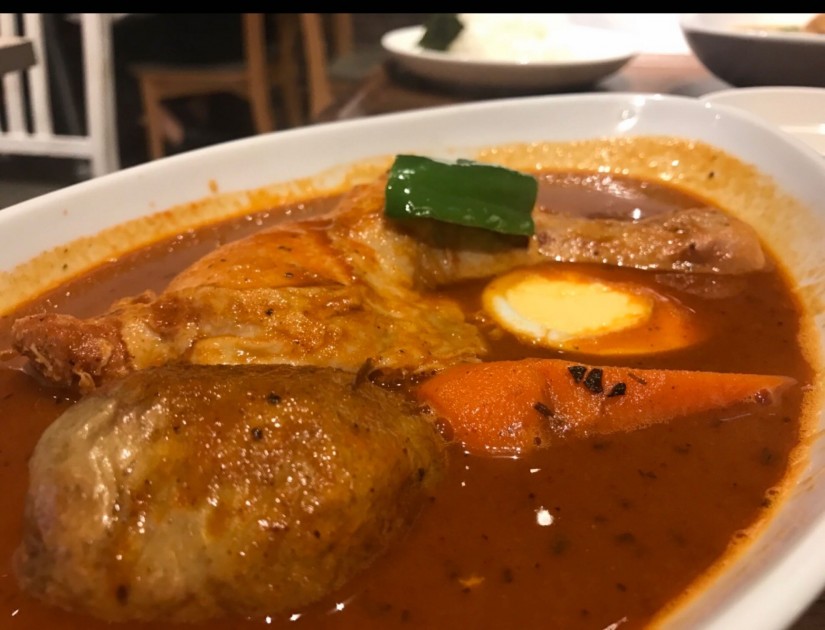 骨付きチキンのスープカレー 20激辛