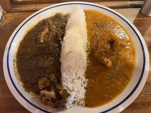 チキンカレー/ポークビンダルー2種盛り