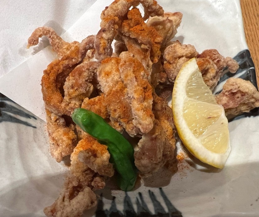 鶏せせりの「辛」揚げ