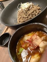 豚辛汁つけ蕎麦