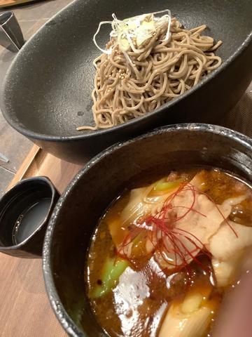 豚辛汁つけ蕎麦
