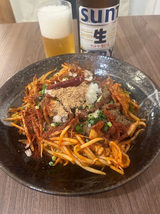 無頼漢肉もやし炒め 赤4 黒4