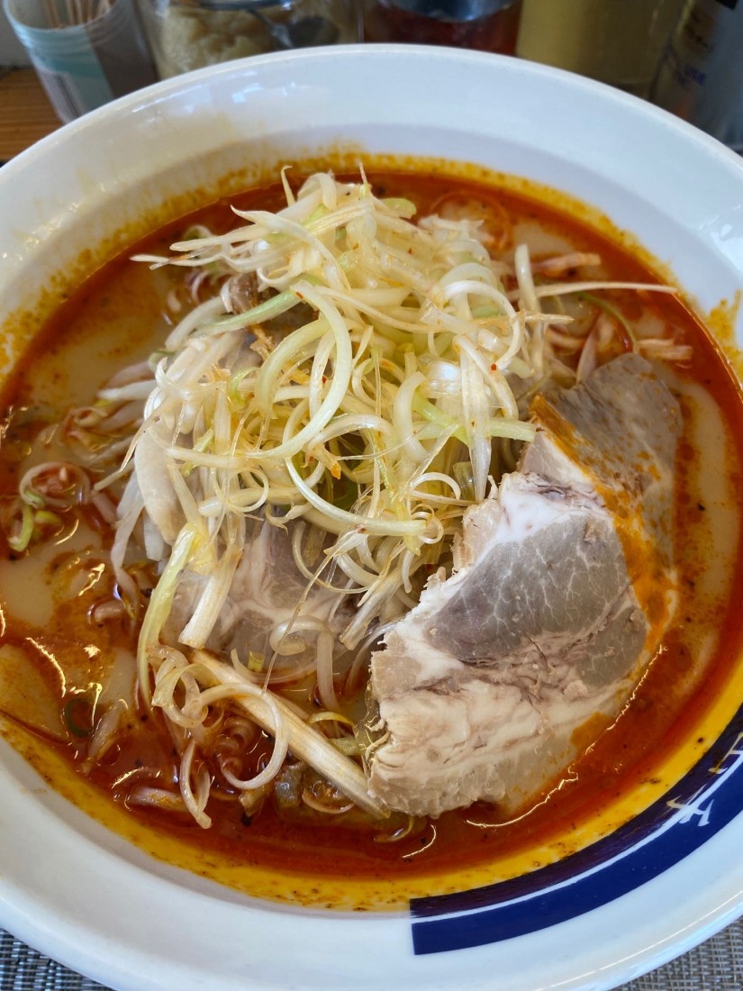 唐辛子ラーメン+辛ネギ焼豚 辛め