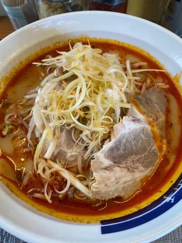 唐辛子ラーメン+辛ネギ焼豚 辛め