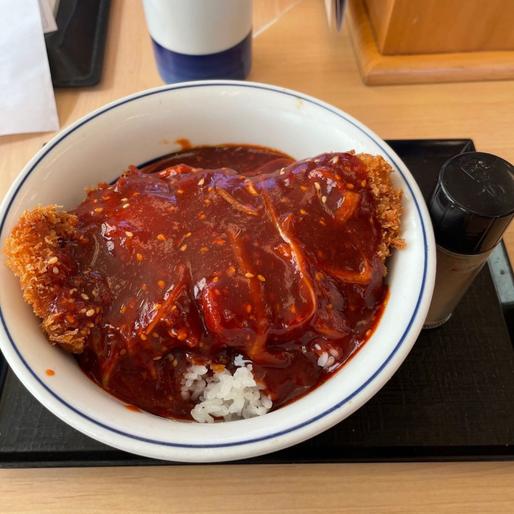 赤辛カツ丼（梅）