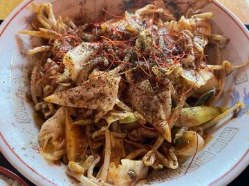 豚野菜炒め定食 激辛