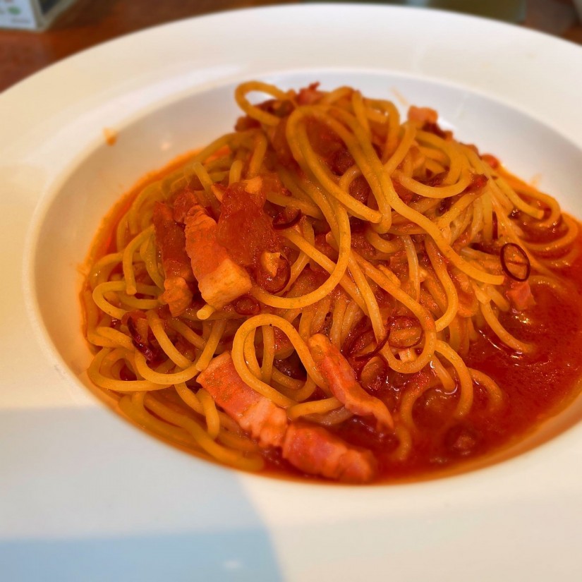 ベーコンと唐辛子のアラビアータ 🌶🌶