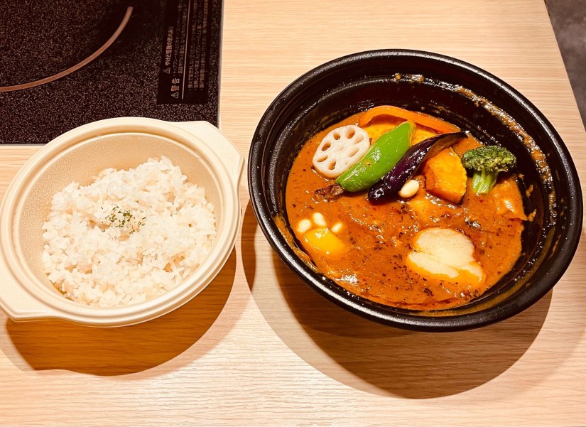 豚角煮と野菜 8辛