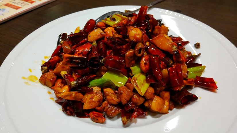 鶏肉の辛味炒め