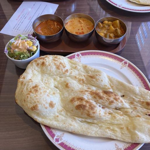 スペシャルランチセット（マトン・エビ・野菜）