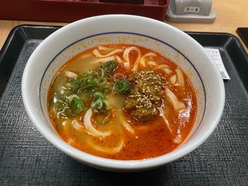 カレー担々うどん