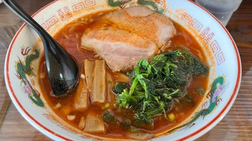 辛醤油ラーメン、地獄トッピング天国 天国