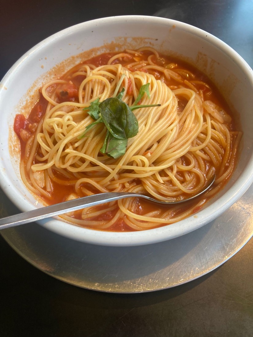 ピリ辛ペスカトーレ赤