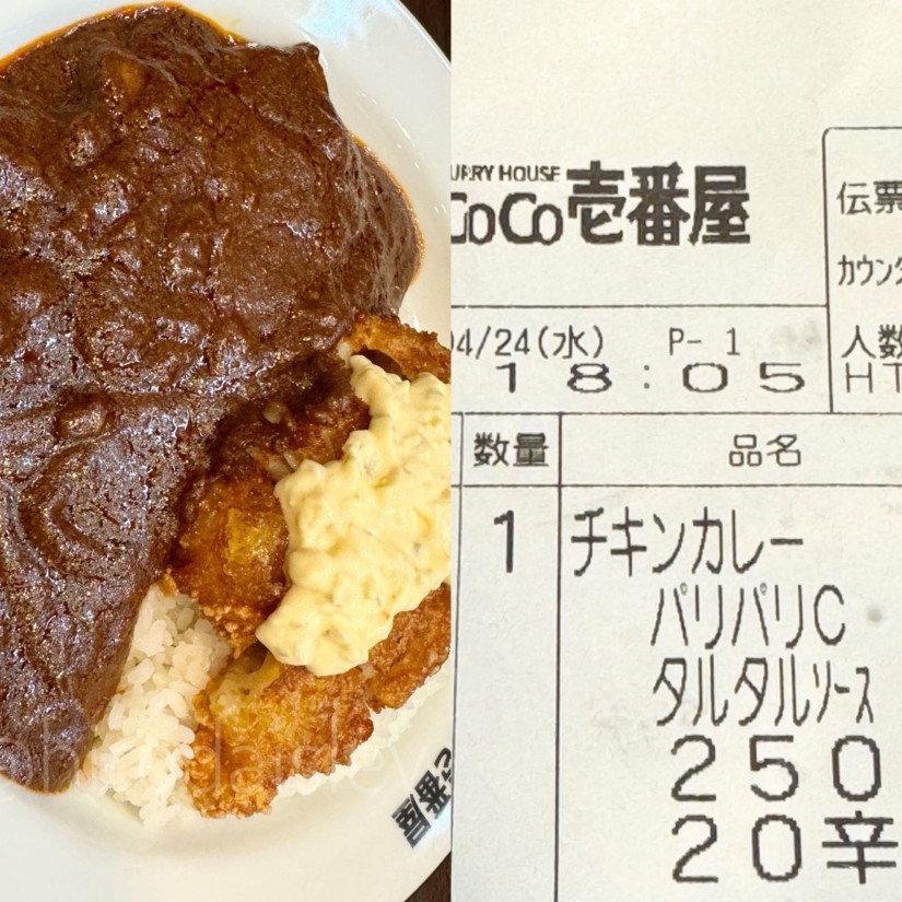 THEチキンカレー＋パリパリチキン 20辛