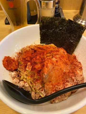 油そば 地獄トッピング