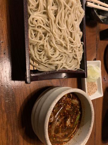 豚辛つけ蕎麦