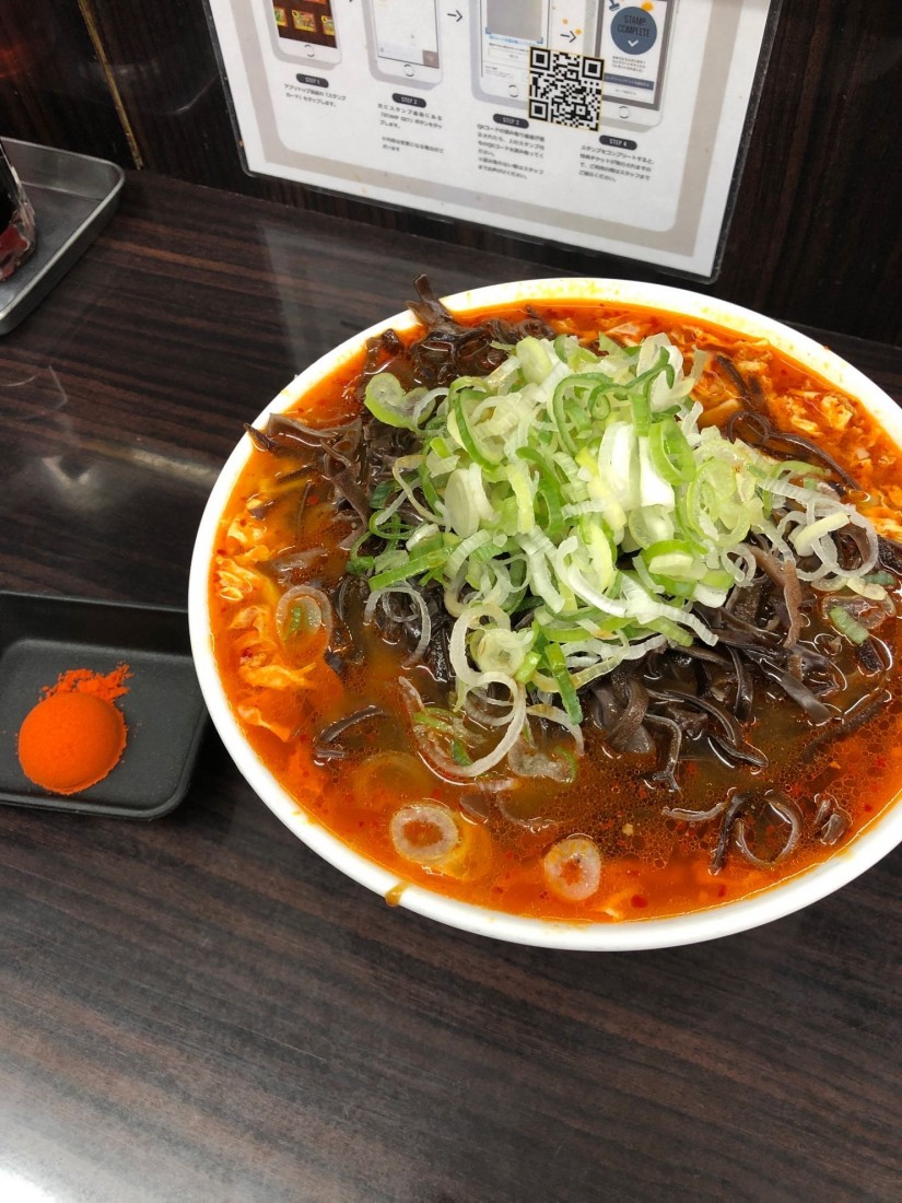 カレー坦々麺6辛 1から7まで